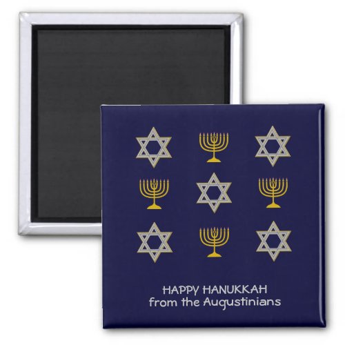 Modern Personalized Hanukkah Magnet