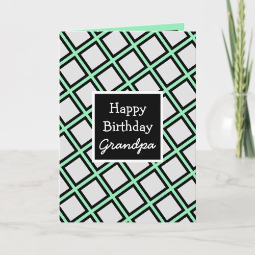 Modern Personalized Happy Birthday Grandpa