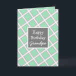 Modern Personalized Happy Birthday Grandpa Card<br><div class="desc">Abstract simple Modern Personalized Happy Birthday Grandpa Card.</div>