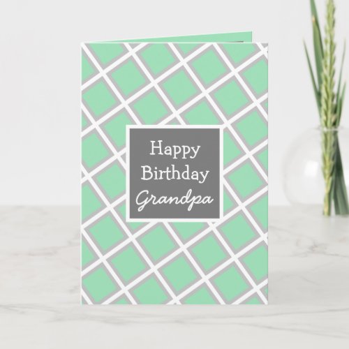 Modern Personalized Happy Birthday Grandpa