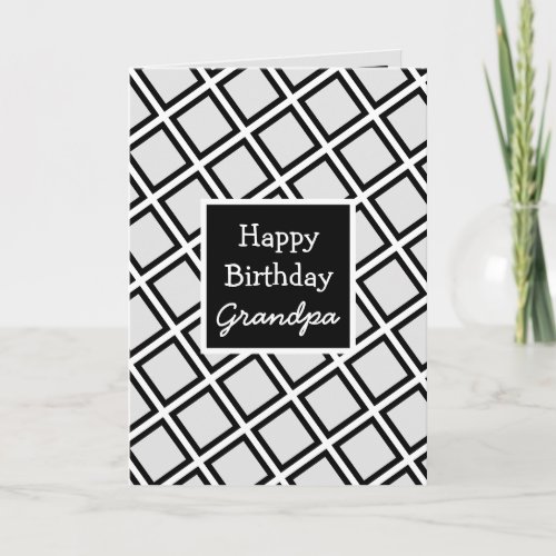 Modern Personalized Happy Birthday Grandpa