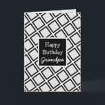 Modern Personalized Happy Birthday Grandpa Card<br><div class="desc">Abstract simple Modern Personalized Happy Birthday Grandpa Card.</div>