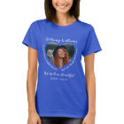 Modern Personalized Heart Photo Memorial T-Shirt