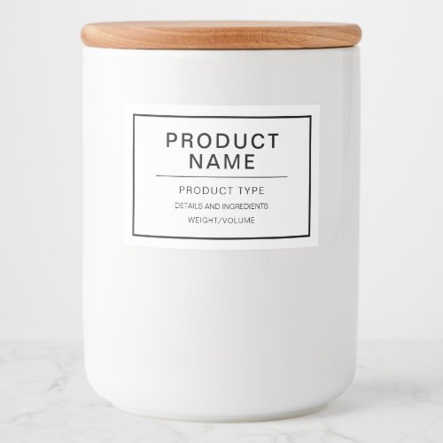 Modern Personalized Homemade Product Label