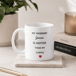 Modern Personalized Husband Coffee Mug