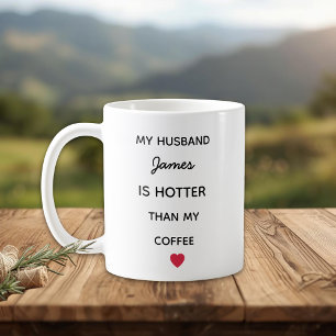 Modern Personalized Husband Coffee Mug