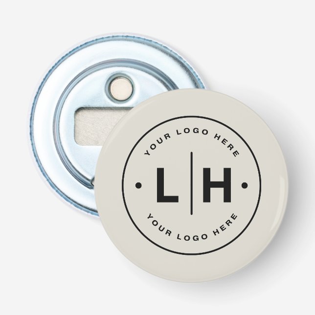 Modern Personalized Logo Business Bottle Opener (Front)