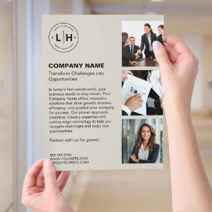 Modern Personalized Logo Business Flyer