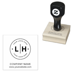 Modern Personalized Logo Business Rubber Stamp