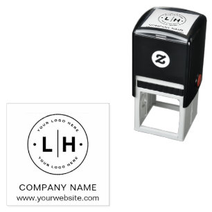 Modern Personalized Logo Business Self-inking Stamp