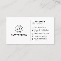 modern personalized logo minimalist social media