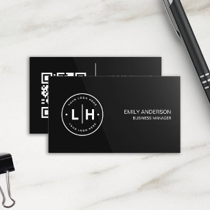 Modern Personalized Logo QR Business Card
