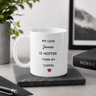 Modern Personalized Love Coffee Mug