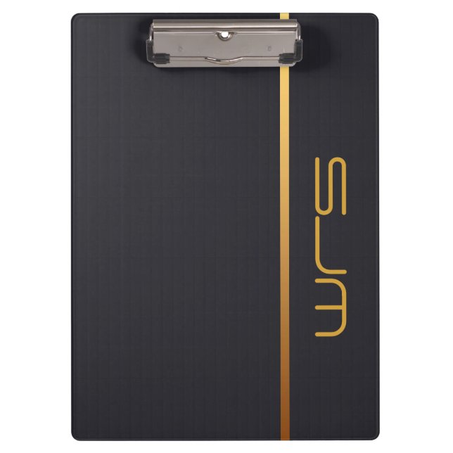 Modern Personalized medium Monogram Clipboard (Front)