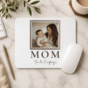Modern Personalized Mom Photo Mouse Pad Gift