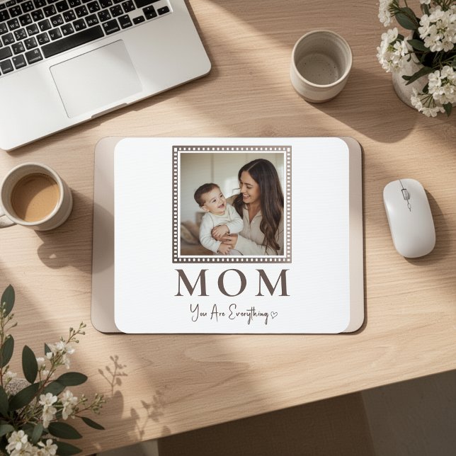 Modern Personalized Mom Photo Mouse Pad Gift (Creator Uploaded)