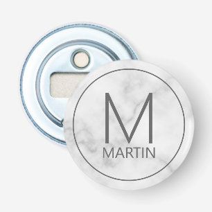 Modern Personalized Monogram and Name Bottle Opener