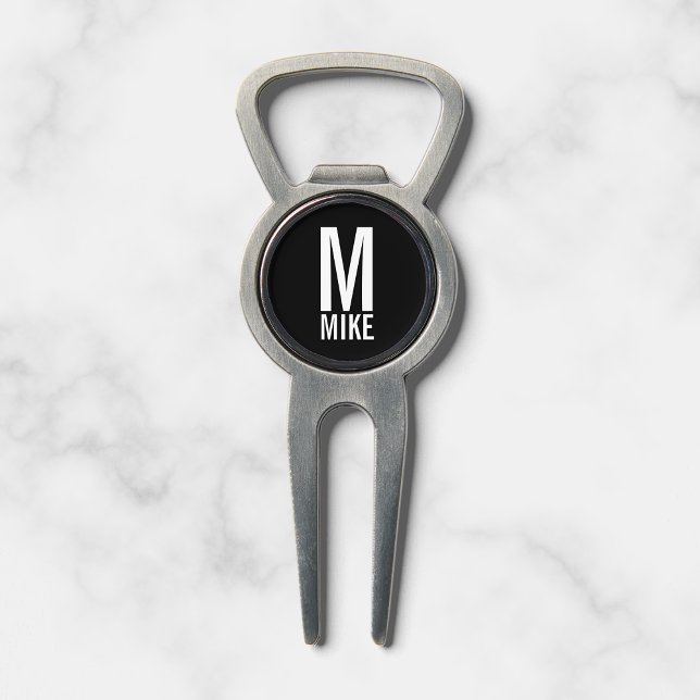 Modern Personalized Monogram and Name Divot Tool (Creator Uploaded)