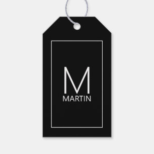 Modern Personalized Monogram and Name Gift Tags
