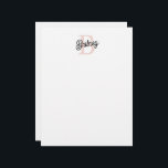 Modern Personalized Monogram and Name Pastel Pink Letterhead<br><div class="desc">Introducing our Modern Personalized Monogram and Name Pastel Pink Letterhead, a refined choice for your professional and personal correspondence. This letterhead features a chic pastel pink design, customized with your monogram and name, adding a distinctive and elegant touch to your documents. Ideal for business letters, personal notes, or invitations, it...</div>