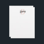 Modern Personalized Monogram and Name Pastel Pink Letterhead<br><div class="desc">Introducing our Modern Personalized Monogram and Name Pastel Pink Letterhead, a refined choice for your professional and personal correspondence. This letterhead features a chic pastel pink design, customized with your monogram and name, adding a distinctive and elegant touch to your documents. Ideal for business letters, personal notes, or invitations, it...</div>