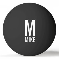 Modern Personalized Monogram and Name Ping Pong Ball Modern Personalized Monogram and Name Ping Pong Ball