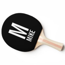 Modern Personalized Monogram and Name Ping-Pong Paddle Modern Personalized Monogram and Name Ping-Pong Paddle