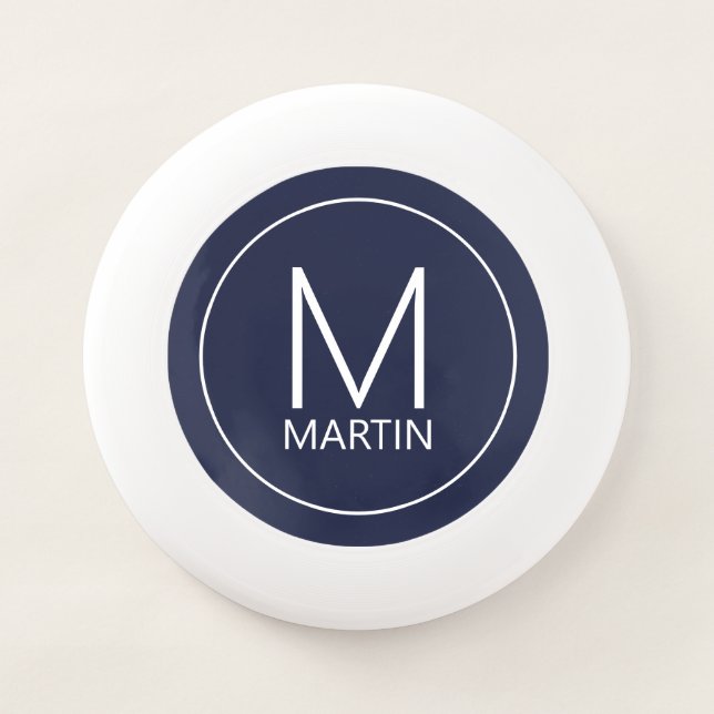 Modern Personalized Monogram and Name Wham-O Frisb Frisbee (Front)