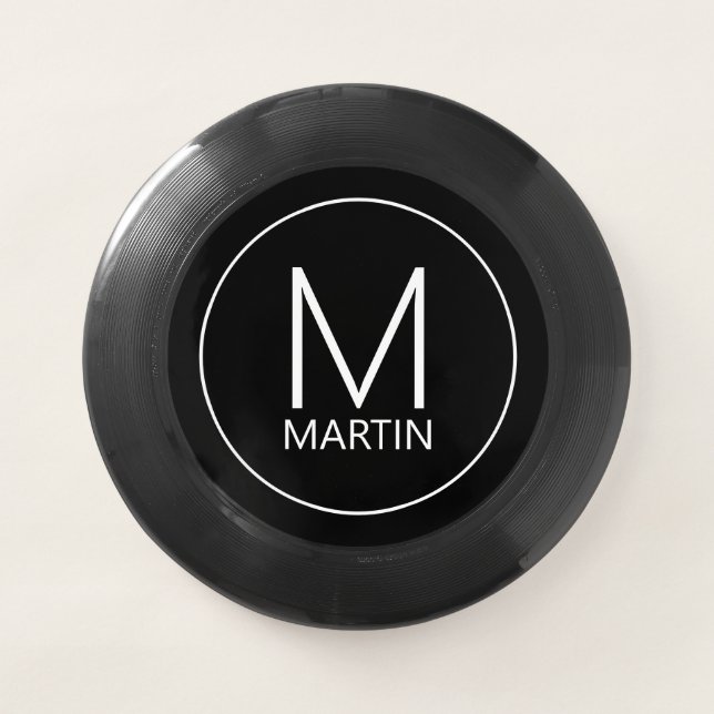 Modern Personalized Monogram and Name Wham-O Frisbee (Front)