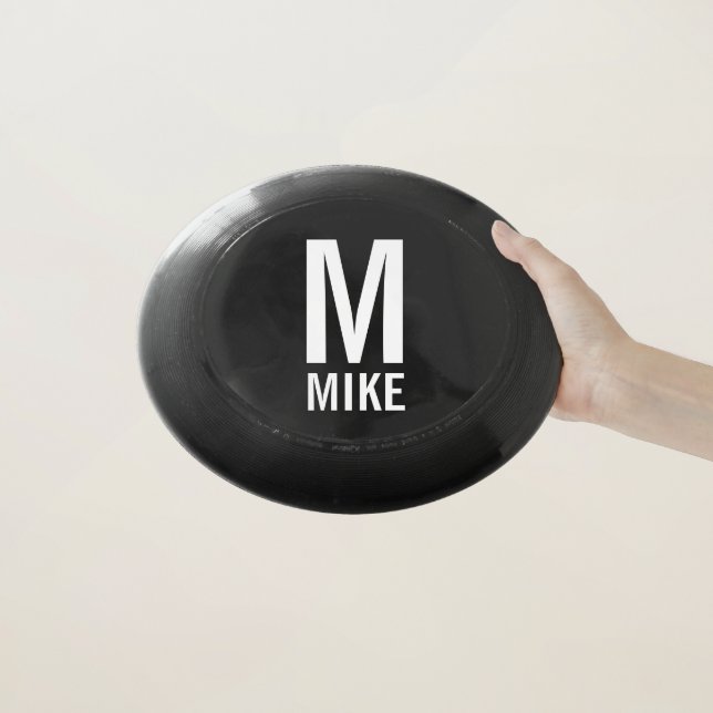 Modern Personalized Monogram and Name Wham-O Frisbee (In Hand)