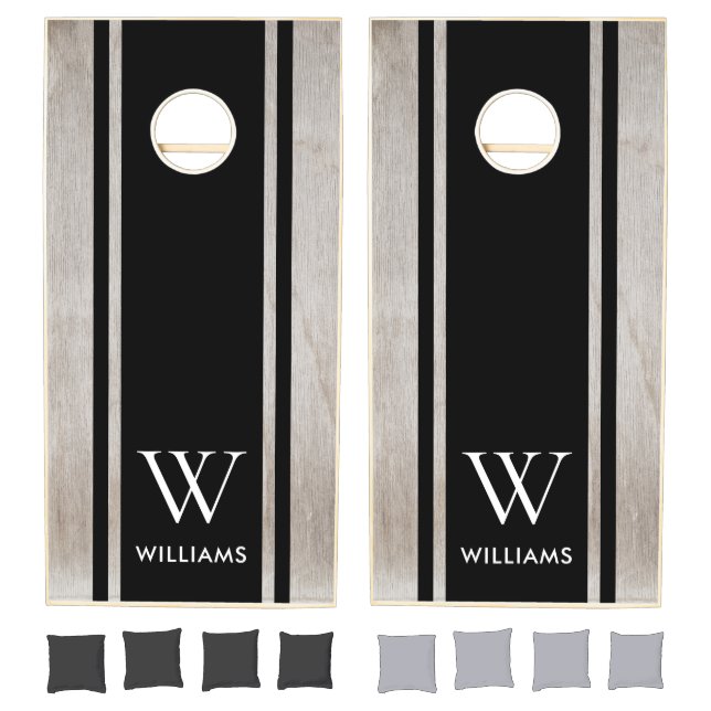 Modern Personalized Monogram Cornhole Set (Set)