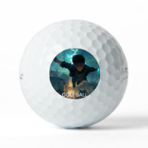 Modern Personalized Monogram Graphic Golf Balls