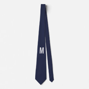 Modern Personalized Monogram Neck Tie
