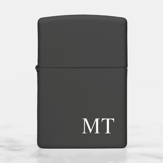 Modern Personalized Monogram Zippo Lighter (Creator Uploaded)