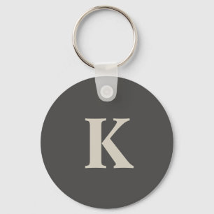 Modern personalized Monogrammed Keychain