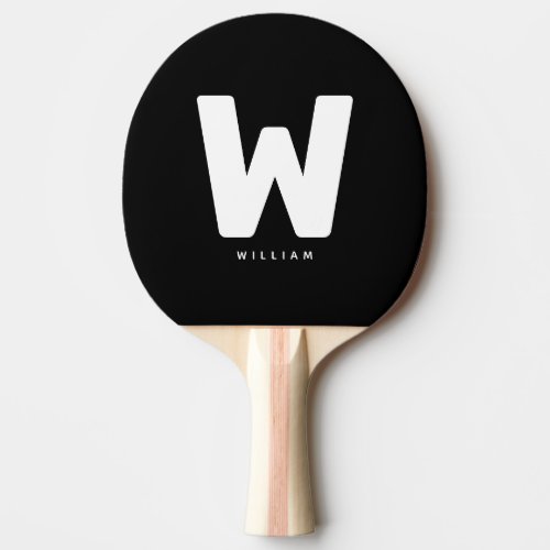 Modern Personalized Monogrammed Table Tennis Ping Pong Paddle