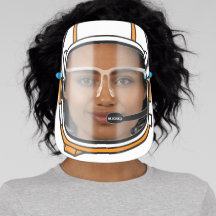Modern Personalized Name Astronaut Space Helmet