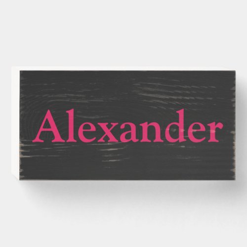 Modern Personalized Name Bedroom Modern Home Art Wooden Box Sign