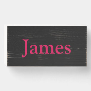 Modern Personalized Name Bedroom Modern Home Art Wooden Box Sign