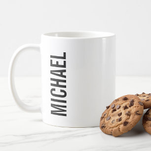 Modern Personalized Name Coffee Mug