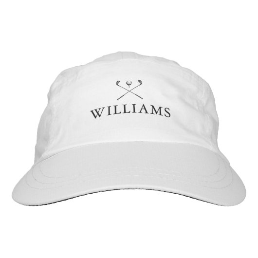 Modern Personalized Name Golf Clubs Hat (Front)