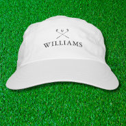 Modern Personalized Name Golf Clubs Hat at Zazzle