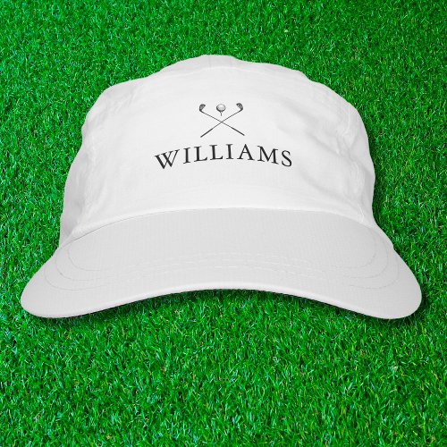Modern Personalized Name Golf Clubs Hat