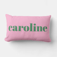 Modern Personalized Name Preppy Cute Pink Green