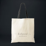 Modern Personalized Name Tote Bridesmaid Bag<br><div class="desc">This is a modern minimal personalized bridesmaid tote bag. Edit most wording and all colors to make this minimal bridesmaid gift fit your event needs and personal style. Just select "edit using design tool" on toolbar :)</div>