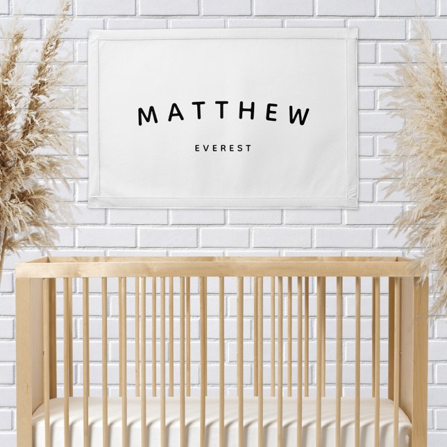 Modern Personalized Nursery Kids Room Typography  Pennant (Creator Uploaded)