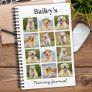 Modern Personalized Pet Dog 12 Photo Collage Notebook