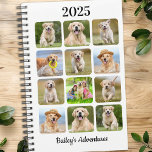 Modern Personalized Pet Journal Dog Photo Collage Planner<br><div class="desc">Custom pet photo collage calendar planner for your best friend. Keep all your dogs appointments, whether its veterinary visits, puppy play dates, dog grooming, or training all organized, every pet deserves a personalized pet photo planner ! Our dog photo planner has 12 photos to personalize, name and text. Design is...</div>