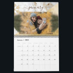 Modern Personalized Photo ,Christmas & new year Calendar<br><div class="desc">Elegant gold, white, rose gold marble glitter new year Calendars, invitations and postcards for Christmas and new year celebrations. gift it to your beloved one ……(1)>>> For further customization, please click the "customize further" link and use our design tool to modify this template. (2)>>> If you prefer Different types of...</div>