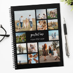 Modern Personalized Photo Collage Planner<br><div class="desc">Create your own personalized photo collage planner featuring 12 of your favorite photos.</div>